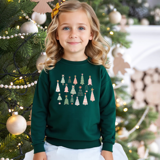 Holland Ave Clothing - Whimsical Trees | Kids Christmas Sweatshirt