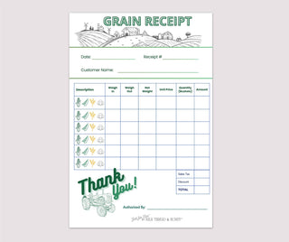 Milk Thread and Honey - Pretend Play Grain Receipt Notepad