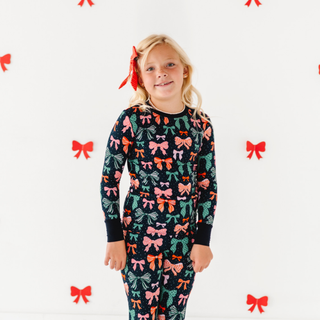 Kiki + Lulu - Merry Little Bows Kids Pajamas