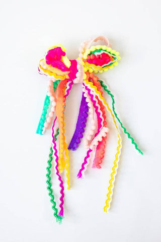 Cheeky Plum - Textured Hair Bow - Candyland