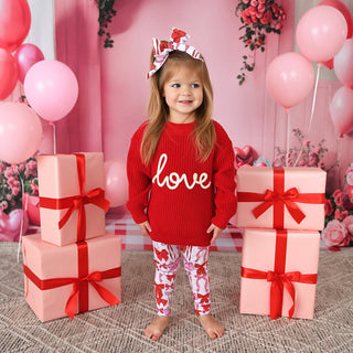 Gigi and Max - Love Red SWEATER Valentines Baby Toddler Kids Clothing Top