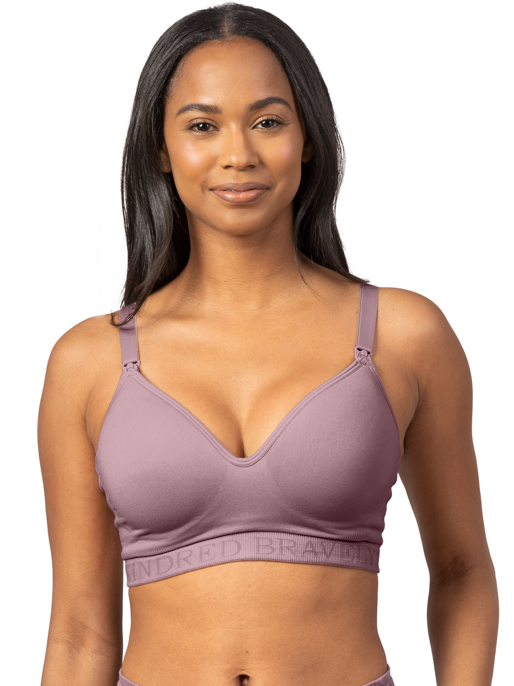 Kindred Bravely Sublime Bamboo Hands-Free Pumping Lounge & Sleep Bra -  Twilight, Large-Busty