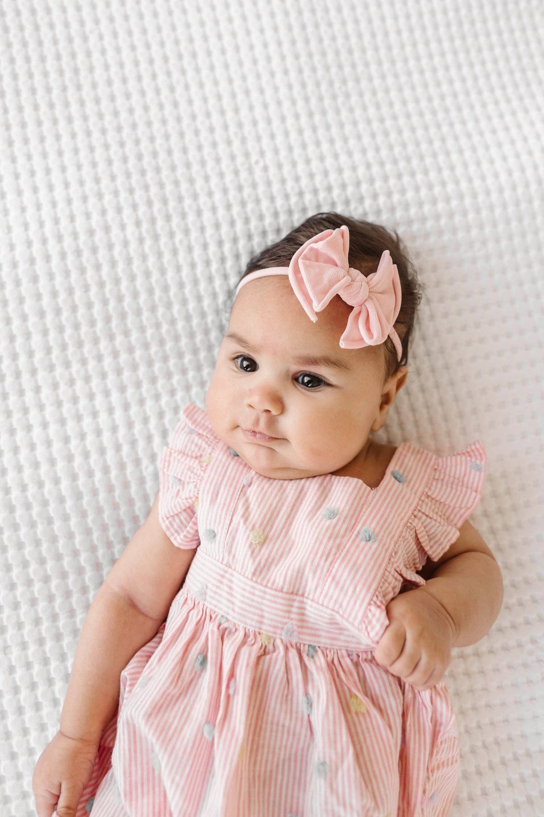 Baby Bling Bows - BABY FAB SKINNY: rose quartz