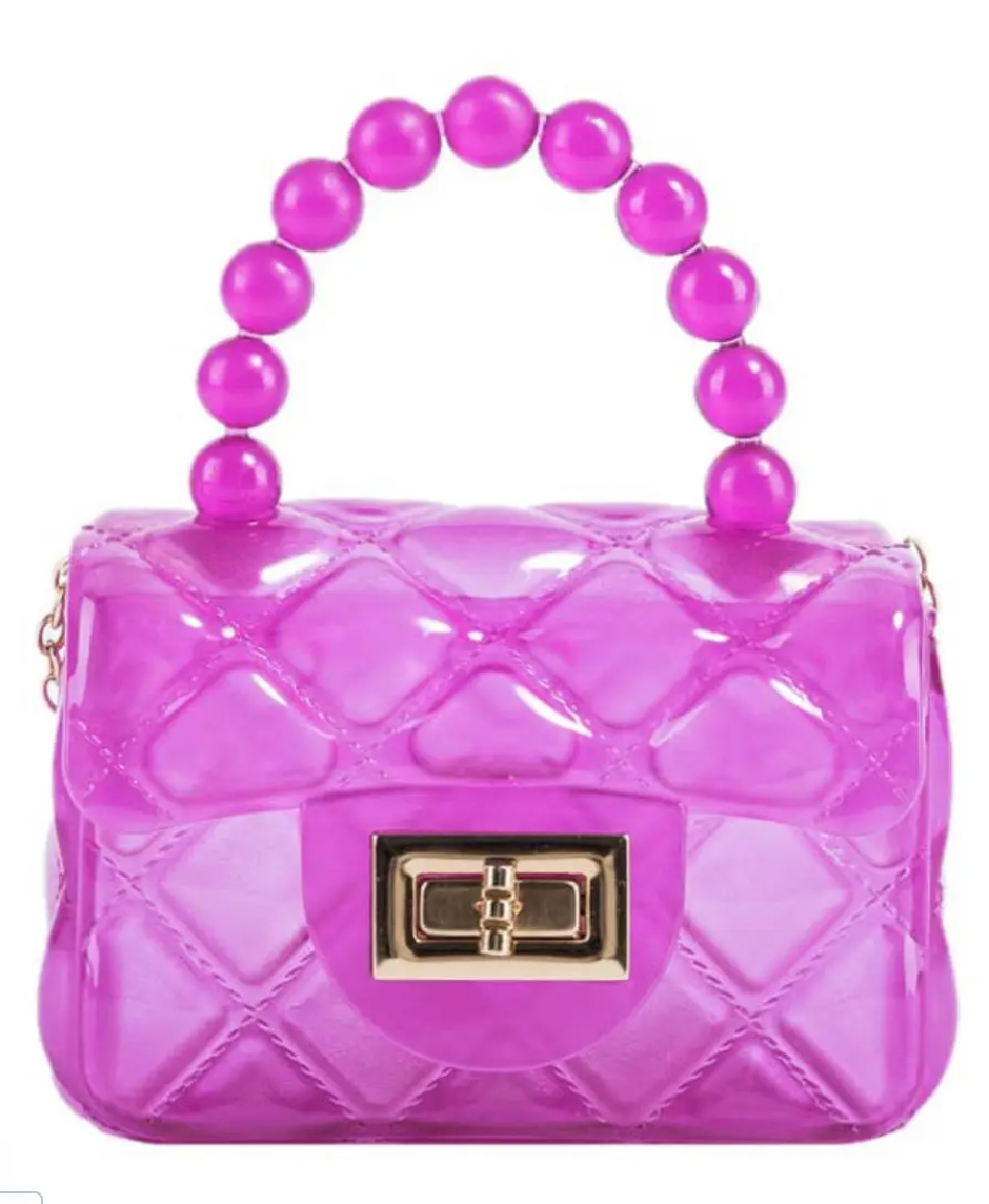 Mavi Bandz - Mini Jelly Purse with Crossbody Gold Chain