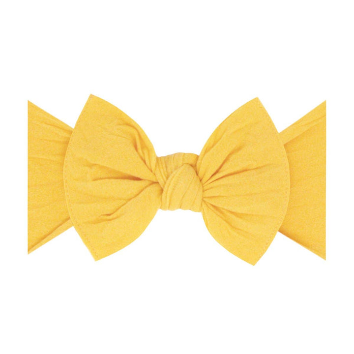 Baby Bling Bows - THE KNOT Soft nylon headband: wheat