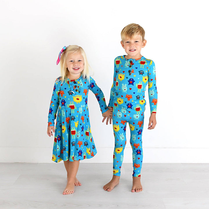 Gigi and Max - Finn Two Piece Valentines Day Outfit Bamboo Monster