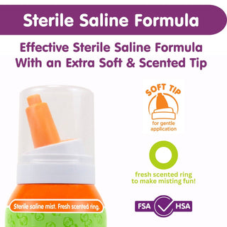 Earth Mama Organics - Boogie Mist Saline Spray, Fresh, 3.1oz