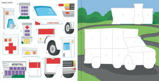 Peter Pauper Press - My First Color-By-Sticker Book -- Cars, Trucks, & Trains