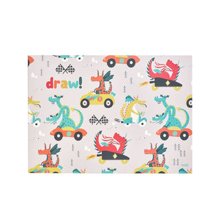 OOLY Dragon Race Tracks Doodle Pad Duo Sketchbook - set of 2