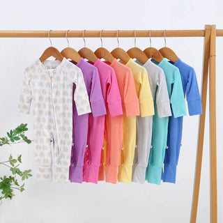 Luxie Charm - Forever Rainbow Zippered Romper I NICU Going Home Outfit