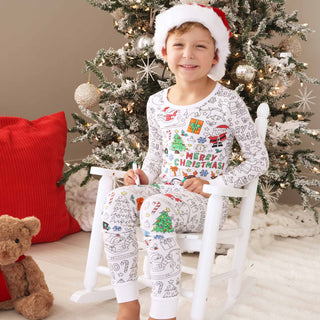 Caden Lane - Colorable Two Piece Pajama Set | Christmas Morning