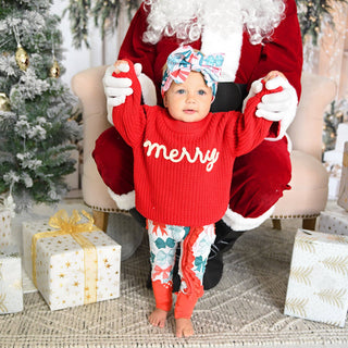 Gigi and Max - Belle Bows RUFFLE ZIP Christmas Bamboo Baby One Piece Outfit