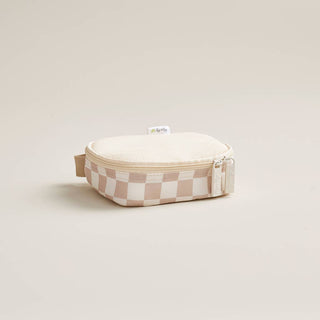 Itzy Ritzy - Pack Like a Boss™ Packing Cubes  Taupe Checkerboard
