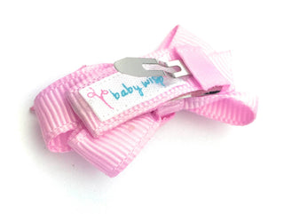 Baby Wisp - 5 Chelsea Boutique Grosgrain Bow on Snap Clips- Pastel Dream
