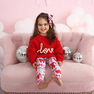 Gigi and Max - Love Red SWEATER Valentines Baby Toddler Kids Clothing Top