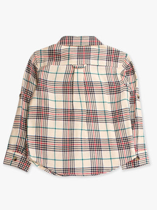 RuffleButts + RuggedButts - Boys Tannen Plaid Long Sleeve Button Down Shirt