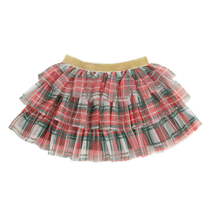 Sweet Wink - Christmas Plaid Tiered Tutu - Dress Up Skirt - Holiday Tutu