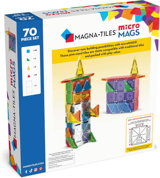 Magna-Tiles - Magna-Tiles MicroMAGS 70-Piece Deluxe Set