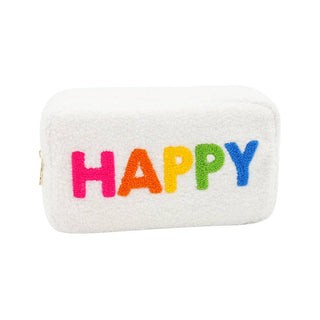 Mavi Bandz - Varsity Collection Cosmetic Bag Happy Teddy Chenille Patch