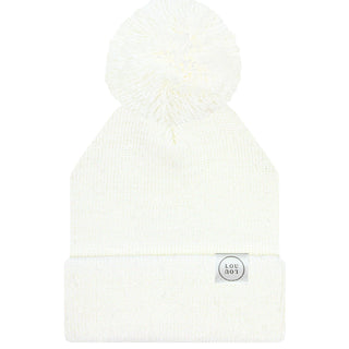 Lou Lou & Company - Beanie with Pom - Ivory