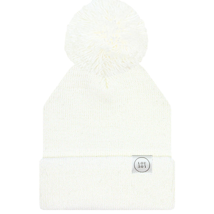 Lou Lou & Company - Beanie with Pom - Ivory