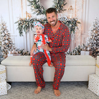 Gigi and Max - Belle Bows RUFFLE ZIP Christmas Bamboo Baby One Piece Outfit