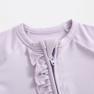 Luxie Charm - Ruffled Zippered Baby Romper for NICU & Preemies