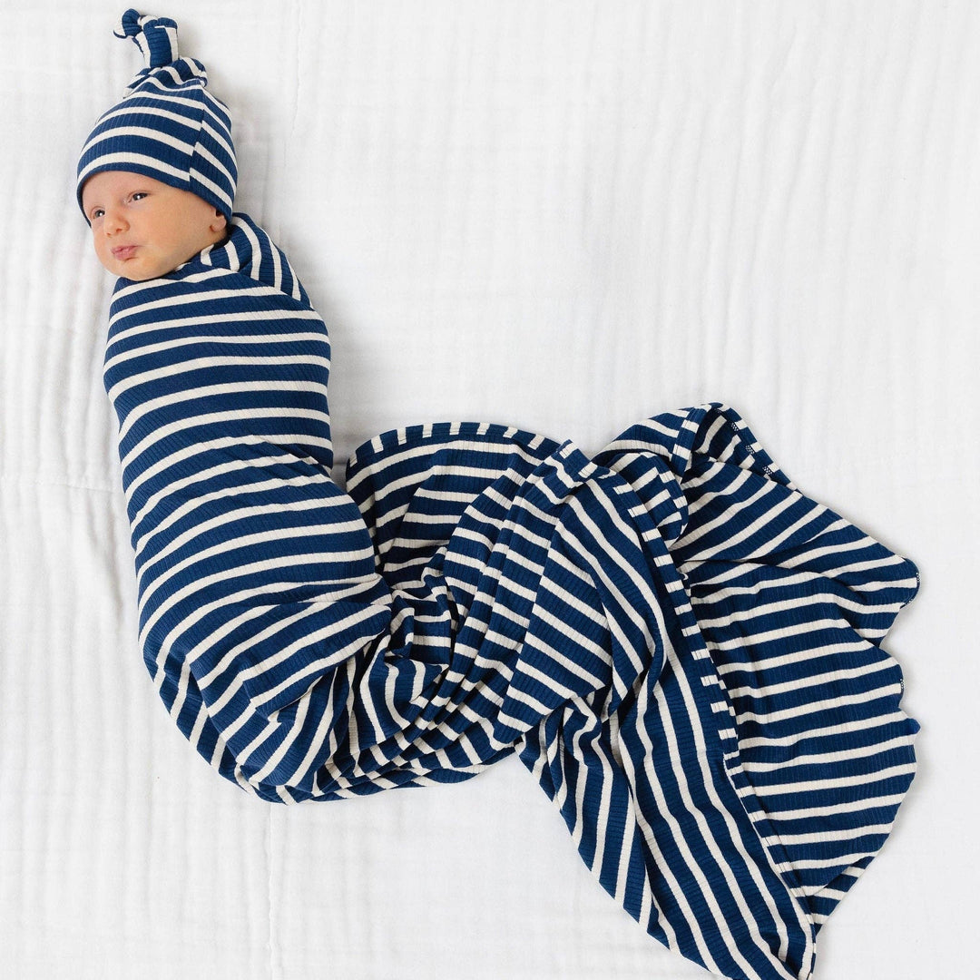 Lou Lou & Company - Jack Ribbed Swaddle Blanket