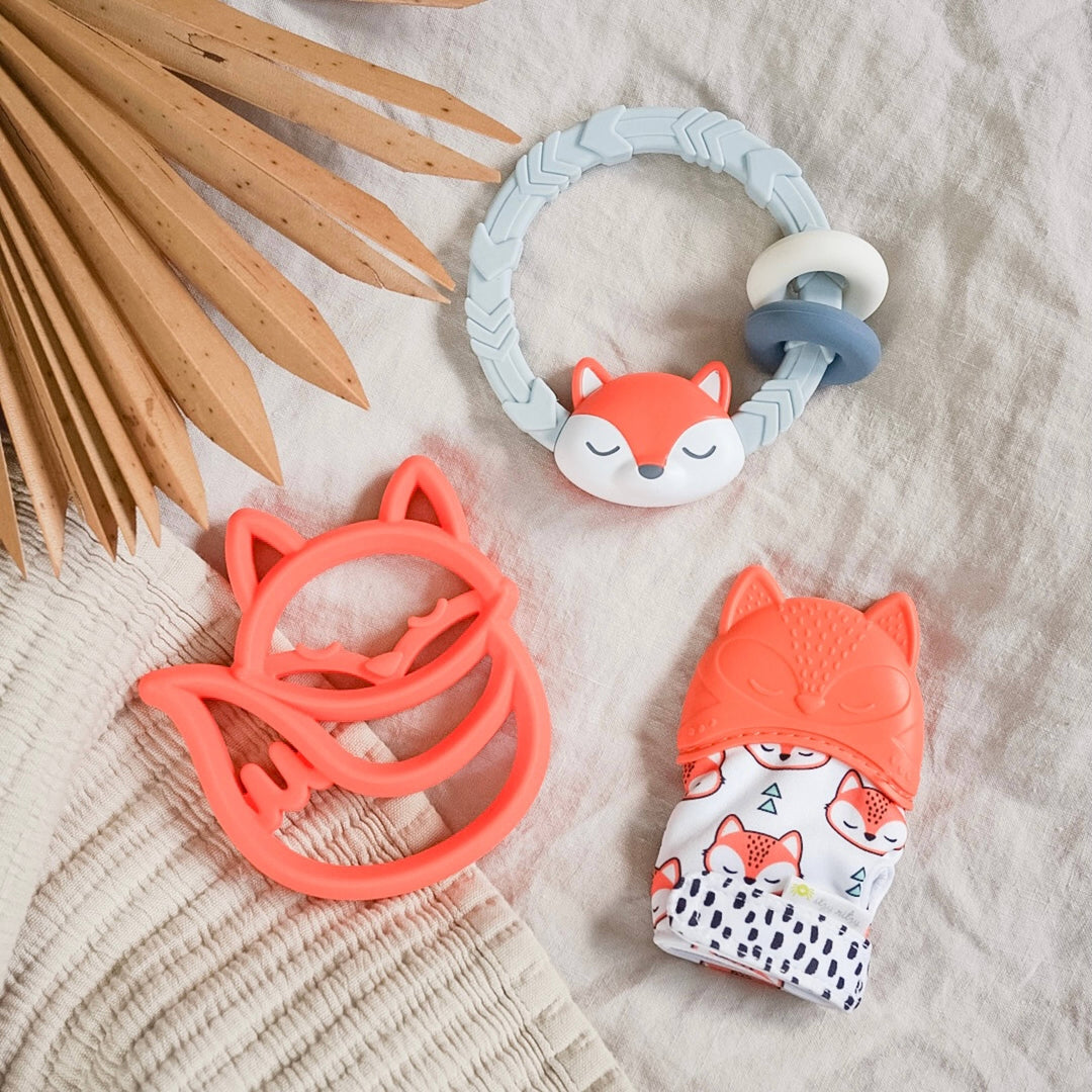 Itzy Ritzy - Ritzy Rattle™ Silicone Teether Rattles Fox