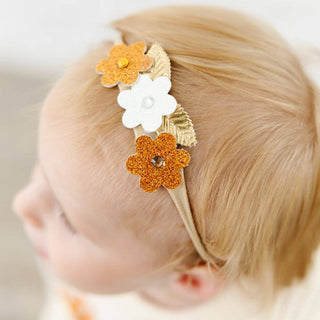 Sweet Wink - Boho Floral Glitter Baby Headband