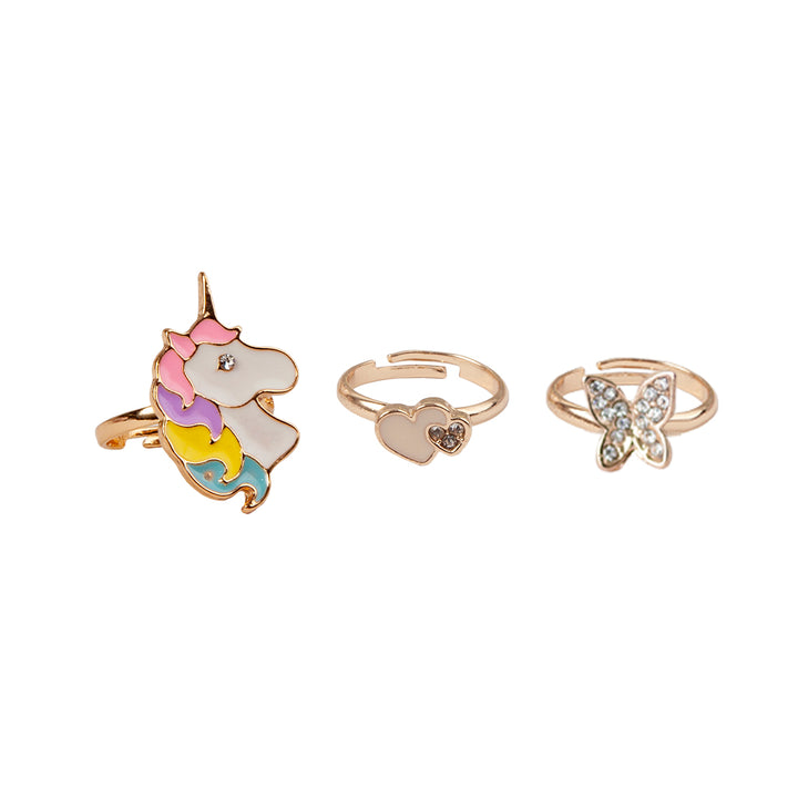 Great Pretenders Boutique Butterfly & Unicorn Ring Set