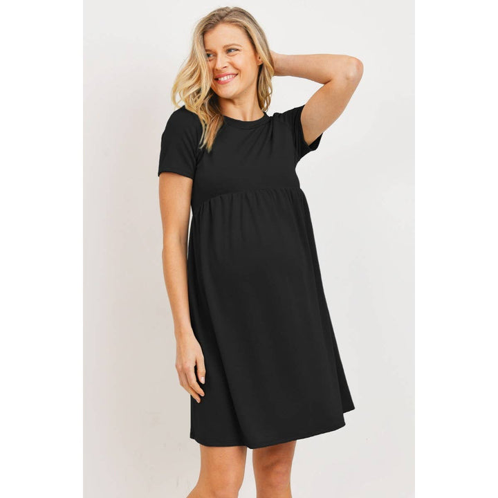 Hello Miz - French Terry Babydoll Maternity Dress