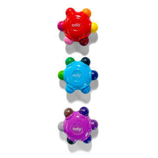 OOLY - Color Burst Easy Grip Crayons  (Set of 3 / 18 Classic Colors