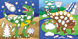 Peter Pauper Press - Color-By-Foil Sticker Book - Dinosaurs