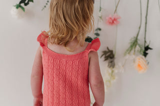 Baby Sprouts Knit Sweater Bodysuit Strawberry Ice