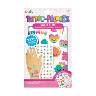 OOLY - Tattoo Palooza Nail Stickers & Temporary Tattoo- Sweet Shop