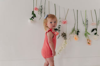 Baby Sprouts Knit Sweater Bodysuit Strawberry Ice