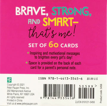 Peter Pauper Press - Lunch Box Brave, Strong, Smart Card Deck