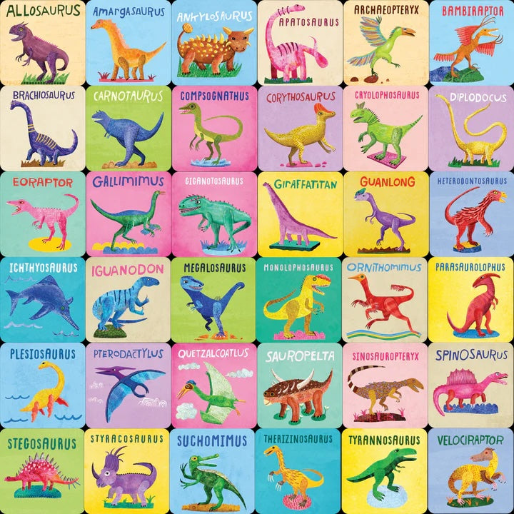 Peter Pauper Press - Dinosaurs Memory Match Game (Set of 72 cards)