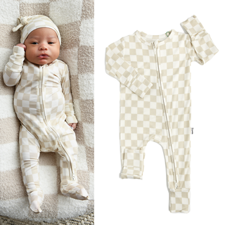 Gigi and Max - Oakley Zip Bamboo Baby Pajama Sleepies Little Baby