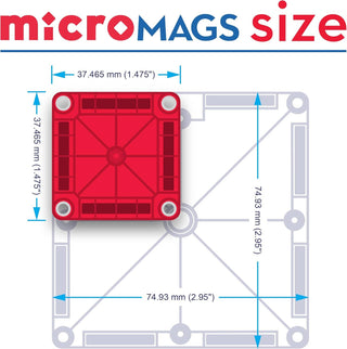 Magna-Tiles - Magna-Tiles MicroMAGS 26-Piece Travel Set