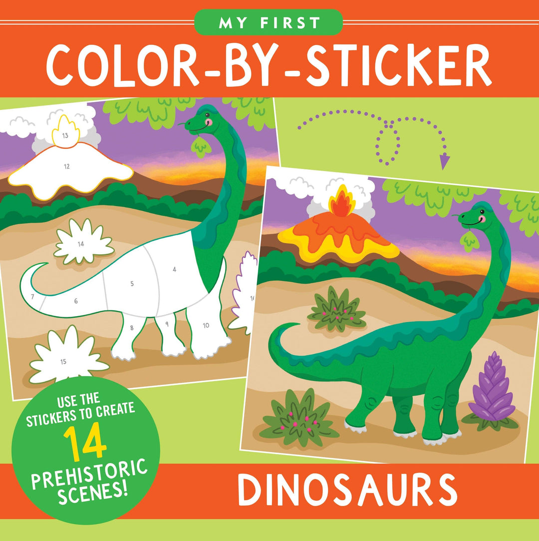 Peter Pauper Press - Dinosaurs First Color by Sticker Book