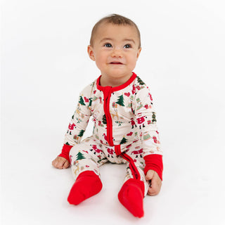 Emerson and Friends - Cozy Christmas Bamboo Convertible Baby Pajama