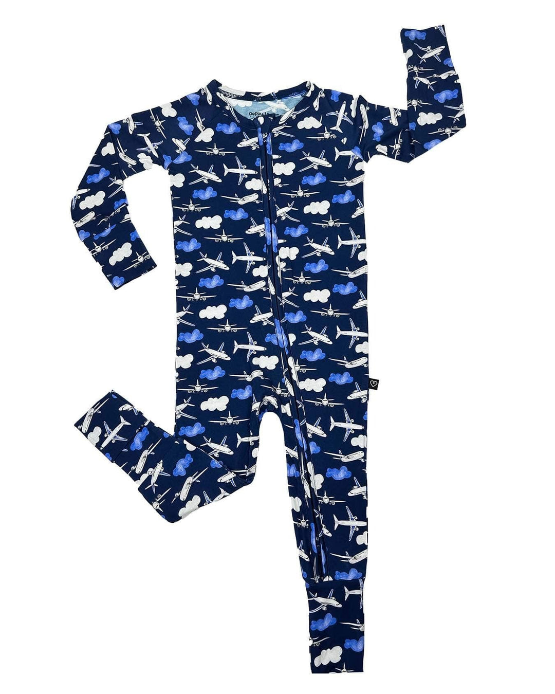 Lev Baby Airplane Poppy Convertible Romper