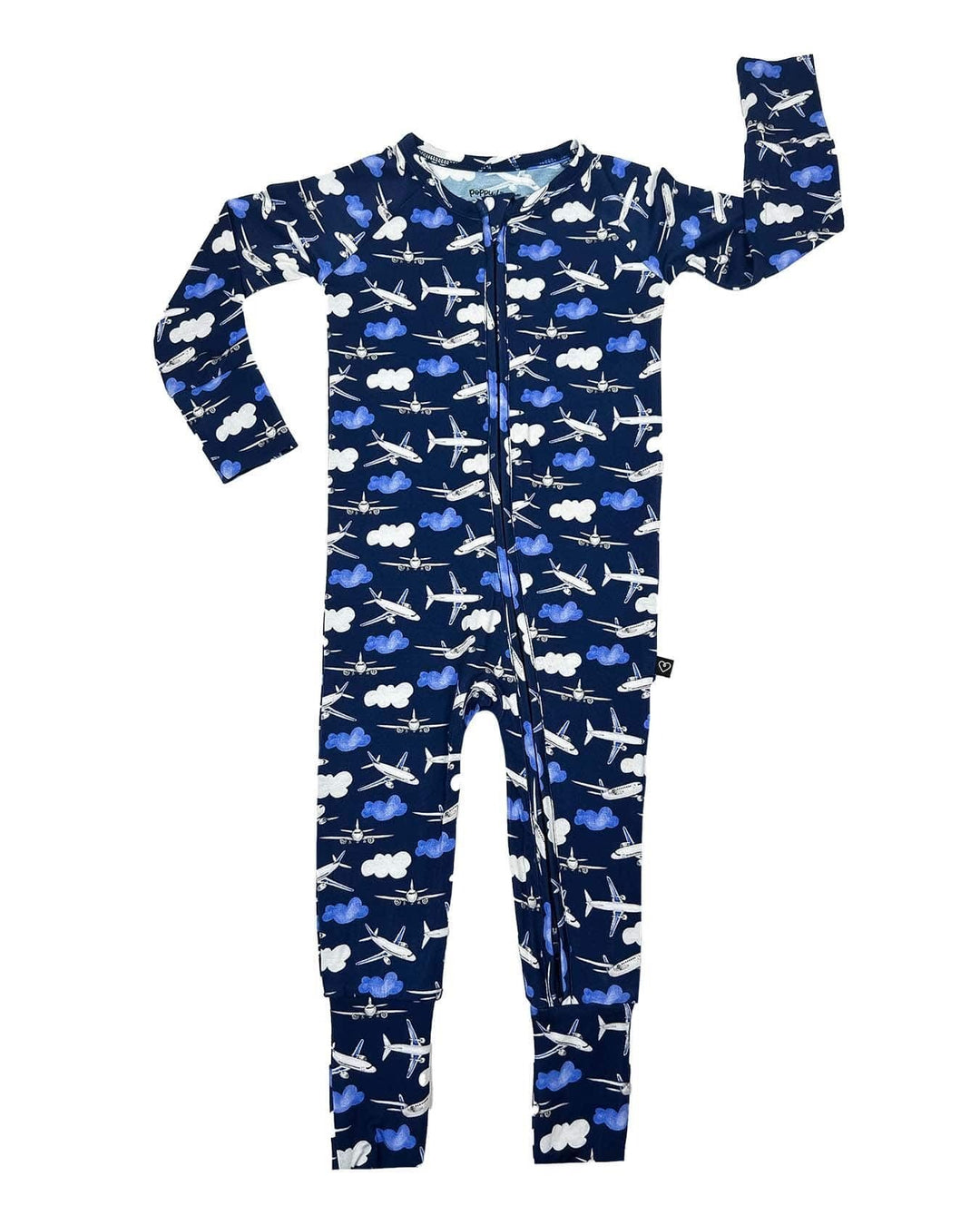 Lev Baby Airplane Poppy Convertible Romper