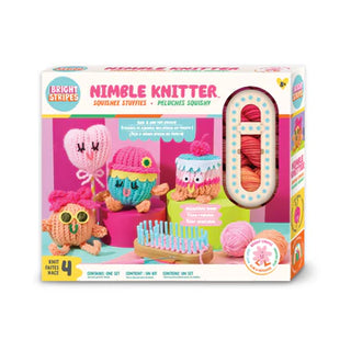 Bright Stripes Nimble Knitter - Squishee Stuffies
