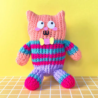 Bright Stripes Nimble Knitter - Squishee Stuffies