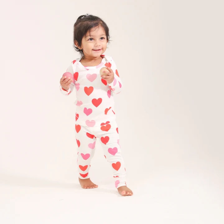 Angel Dear Big Hearts L/S Loungewear Set