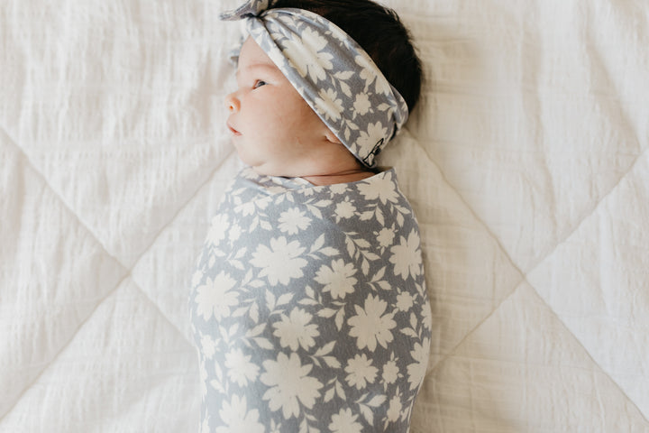 Copper Pearl Knit Swaddle Blanket Lacie