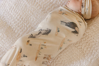 Copper Pearl Knit Swaddle Blanket Montana
